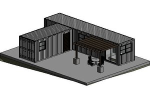 3D shipping container - small