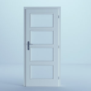 3D door white