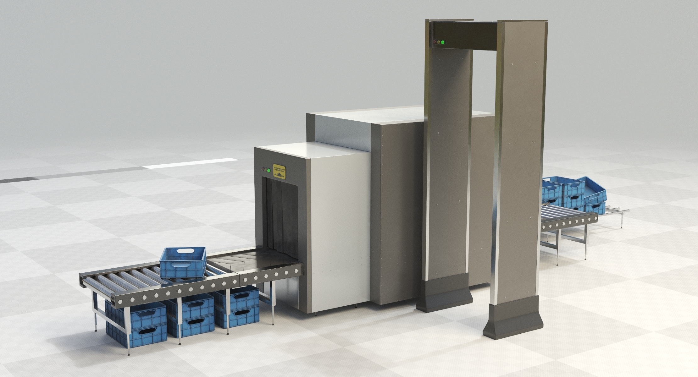 Airport scanner 3D model TurboSquid 1491567