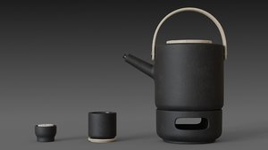 teapot designed cup 3D model