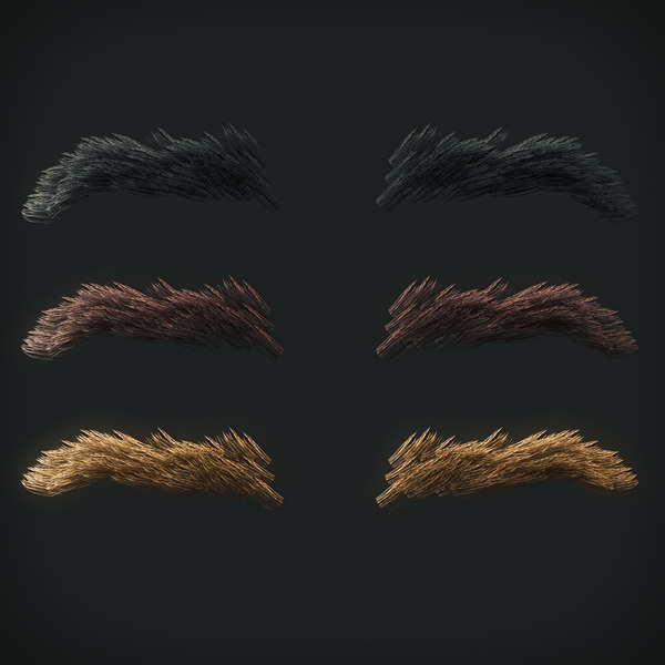 eyebrows 12 3D model