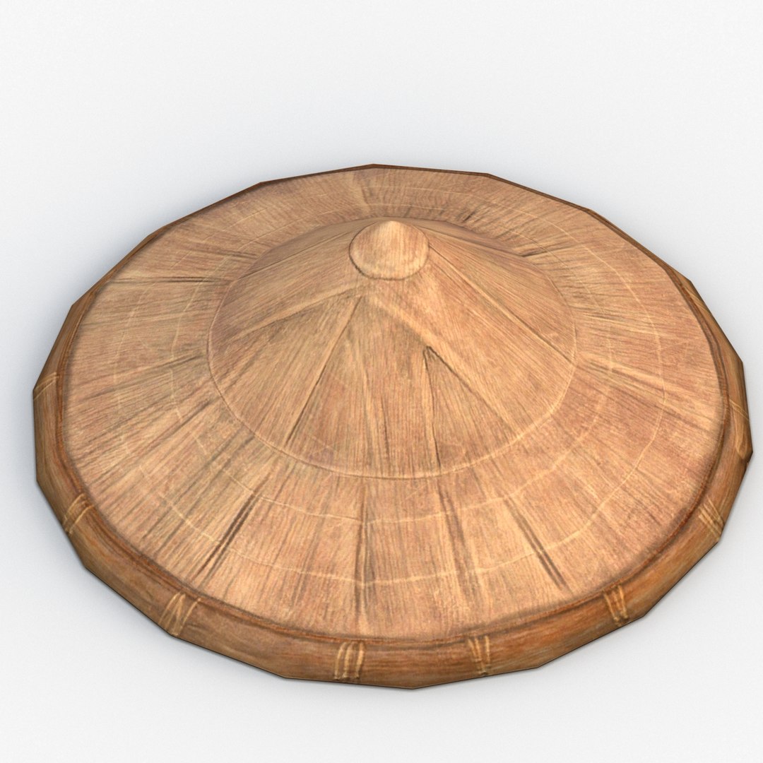 Bamboo hat 3D model TurboSquid 1491903