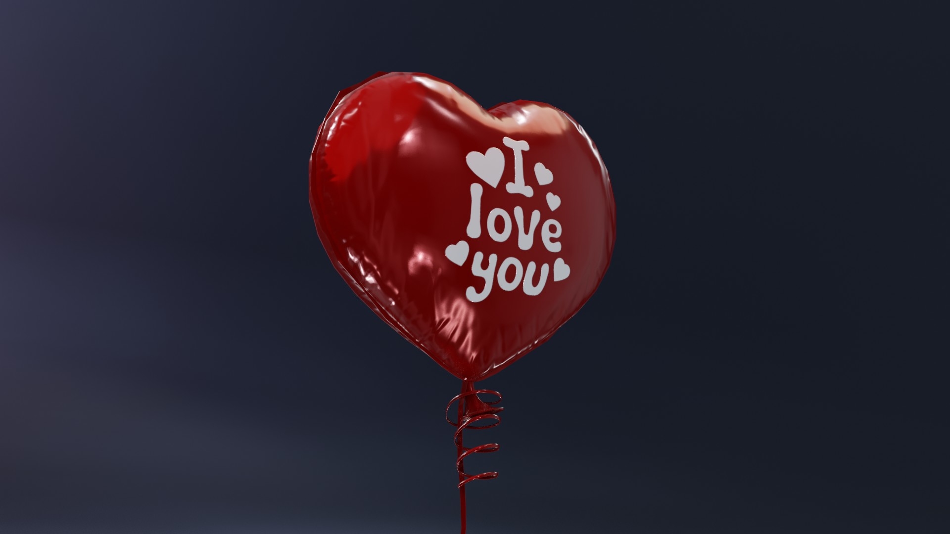 气球心形3d模型