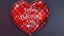 3D valentines day balloon present box model