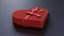3D valentines day balloon present box model