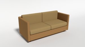 3D cartoon couch