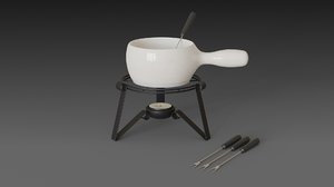 3D fondue set