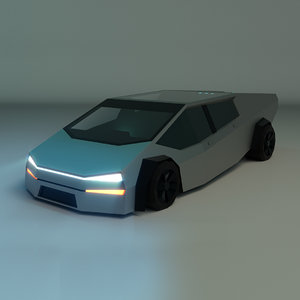 sci-fi car 3D model