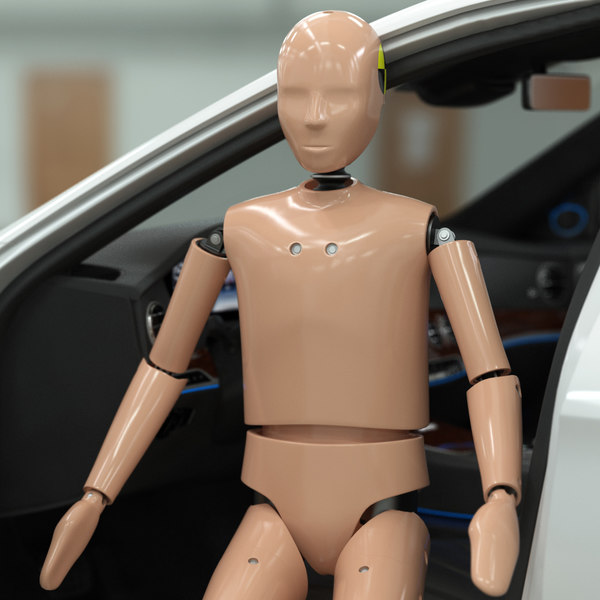 3d model teenager crash test dummy
