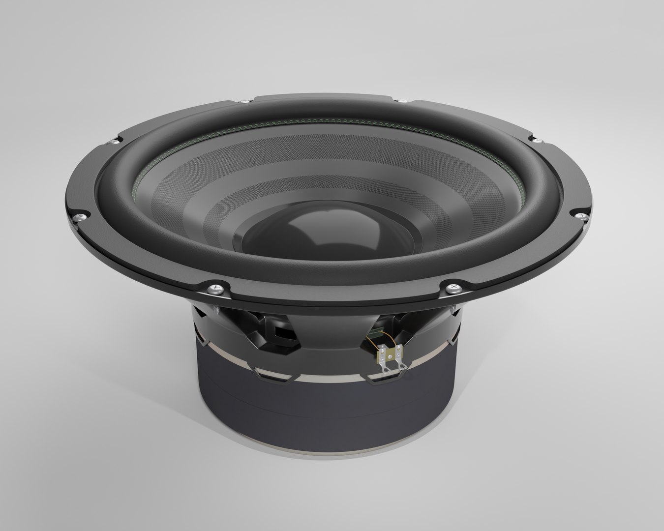 3D subwoofer speaker model TurboSquid 1492266