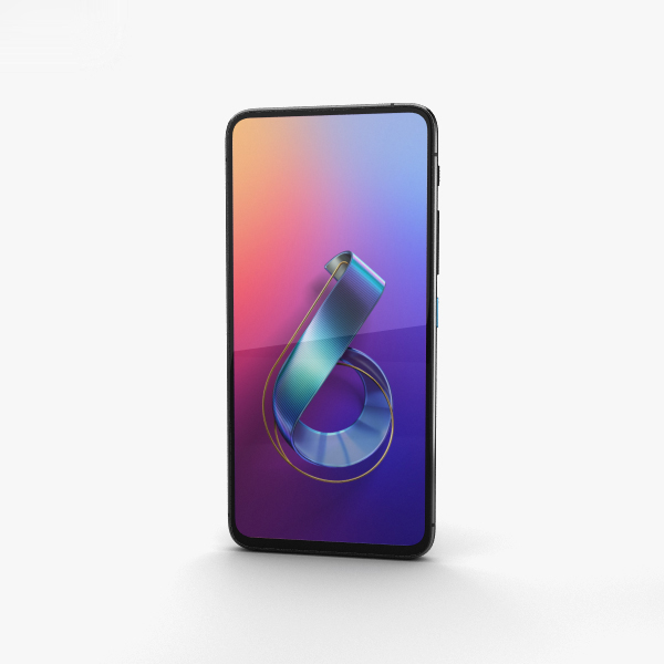 3D модель Asus Zenfone 6 (2019) полночь черный - TurboSquid 1492315