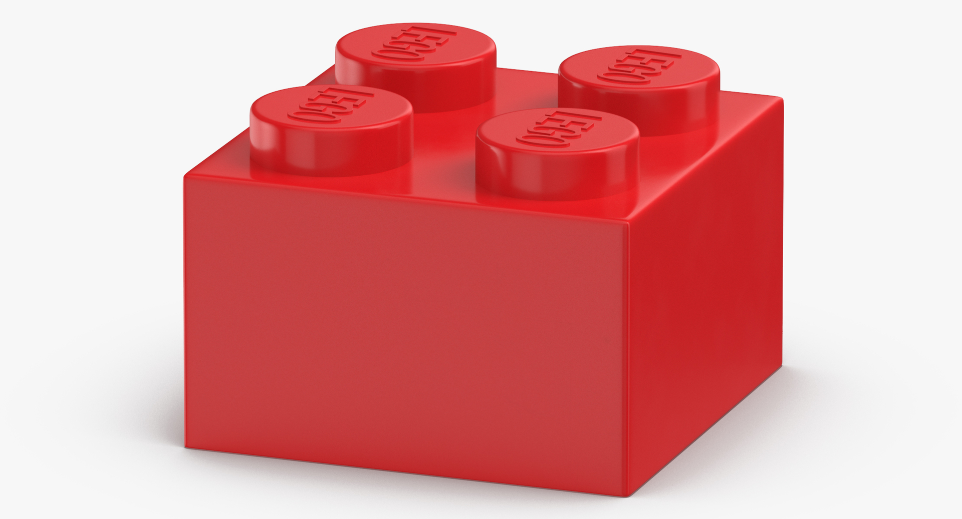 3D bright red lego bricks - TurboSquid 1492395