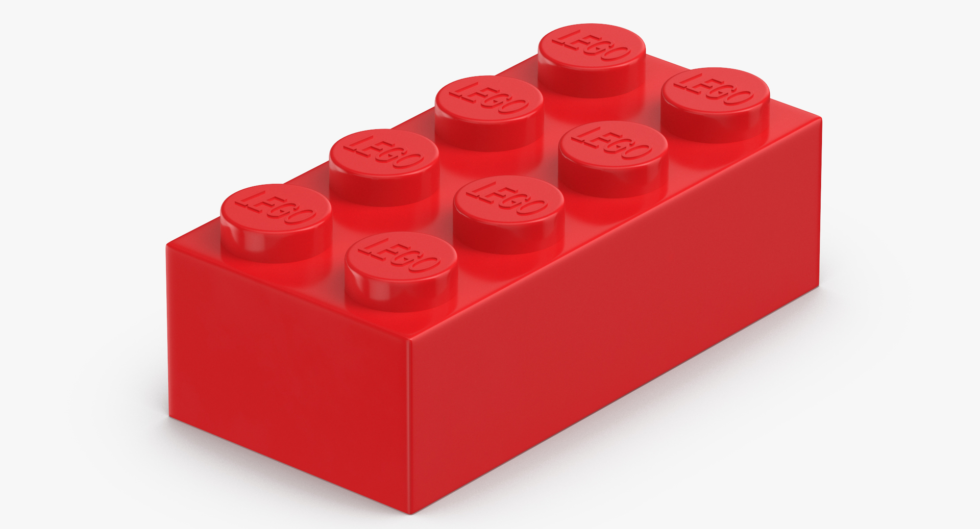 3D bright red lego bricks - TurboSquid 1492395