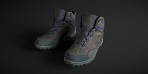 winter boots 3D model