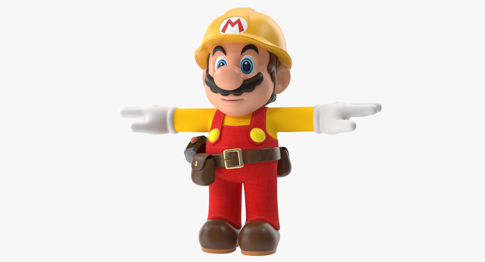 3D mario bros builder model TurboSquid 1488859