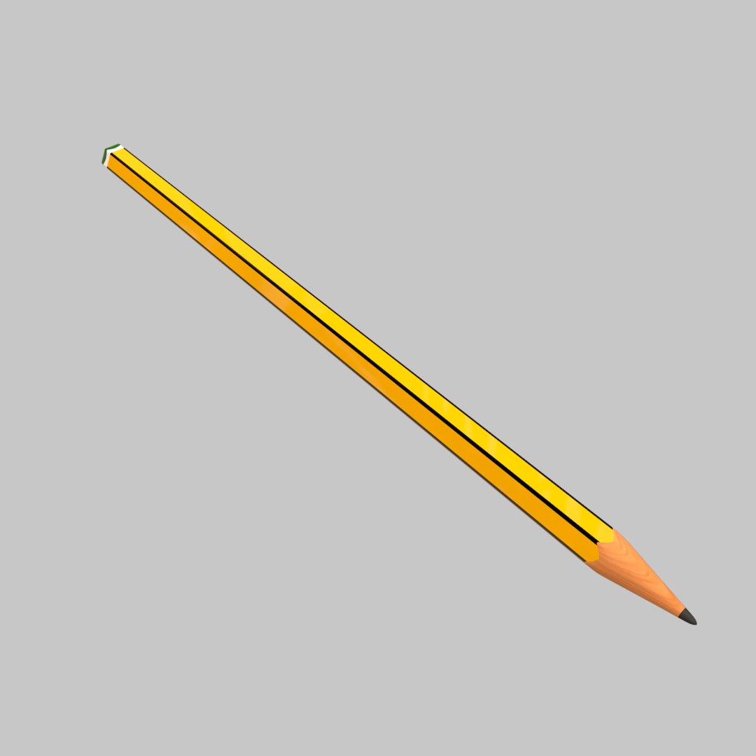 3D pencil - TurboSquid 1492610