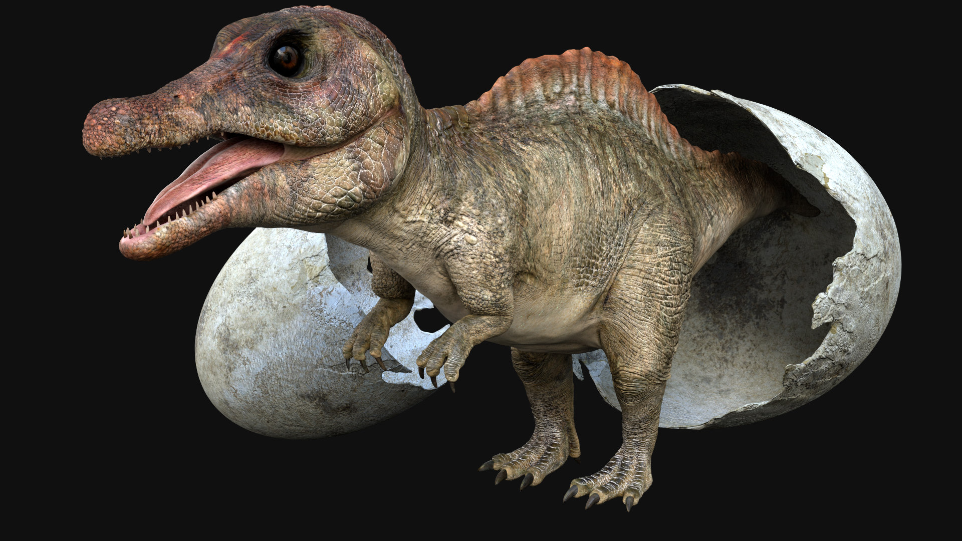 dinosaur in 3d view