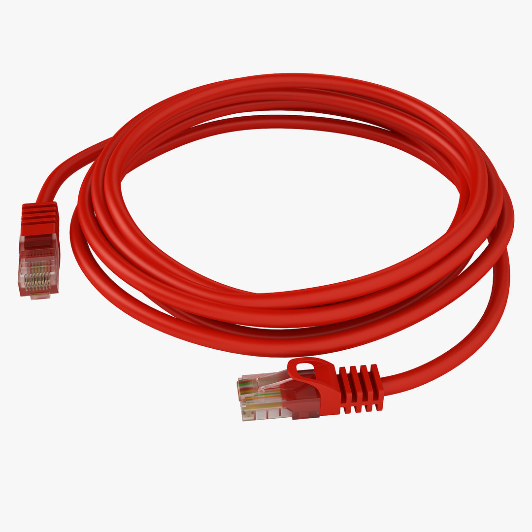 Network wire model TurboSquid 1492938