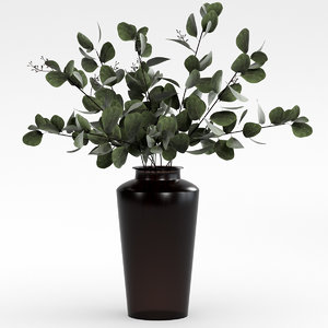 3D eucalyptus bouquet