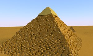 3D pyramids giza egypt