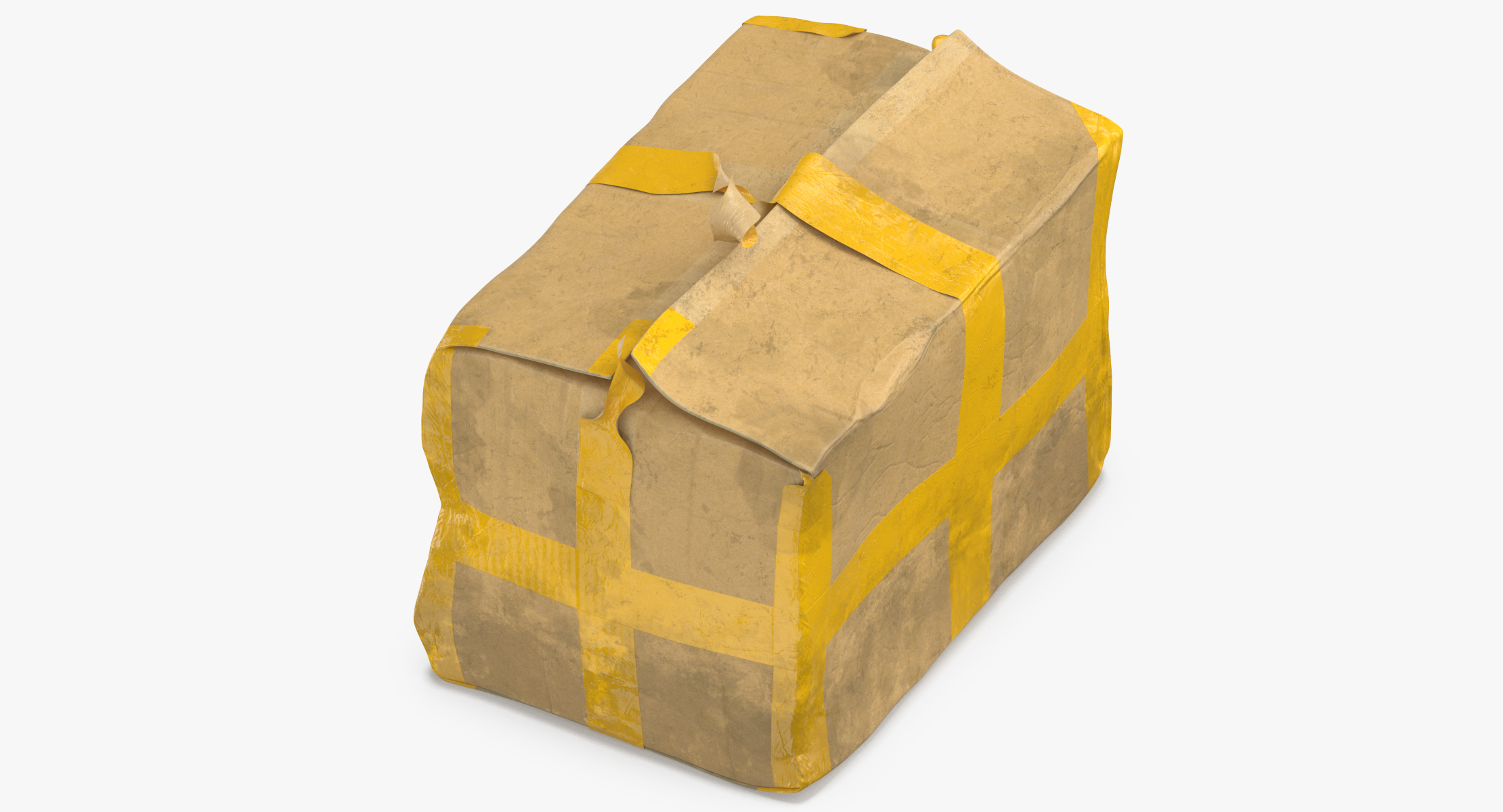 Dirty damaged cardboard boxes 3D TurboSquid 1493047