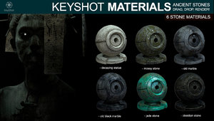 Ancient stone materials - For Keyshot