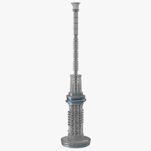 spire antenna 3D model