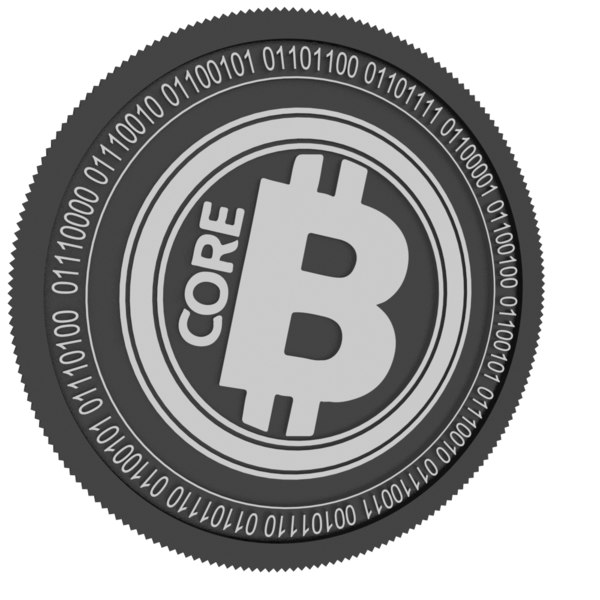 3D model bitcore black coin