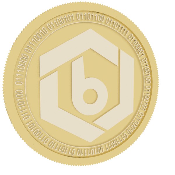 3D bitrue gold coin model