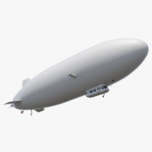 blimp airship generic air 3D