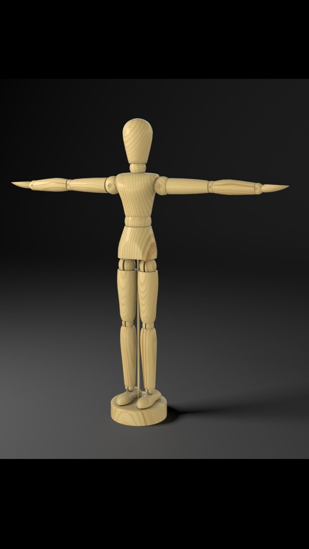 life size wood mannequin