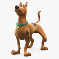 scooby-doo character toon rigged 3ds