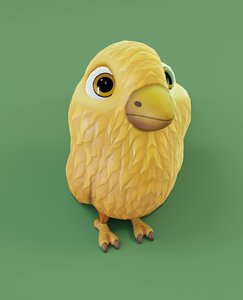 3D chicken cartoon model
