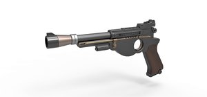 blaster pistol mandalorian 3D