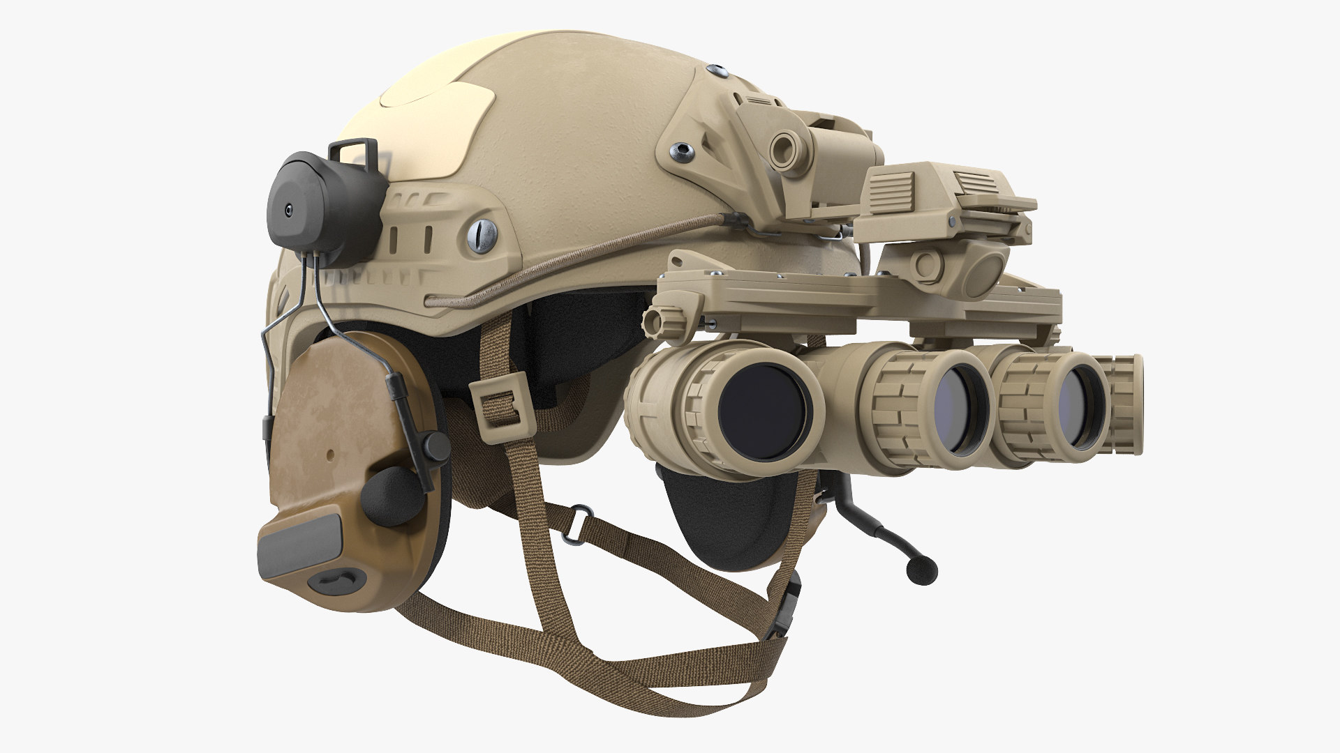 3D tactical helmet sand camo model - TurboSquid 1493667