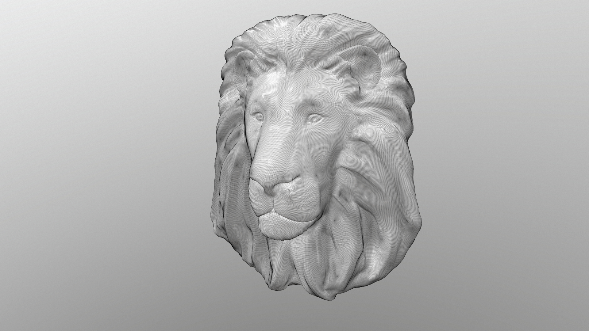 狮子脸3d模型