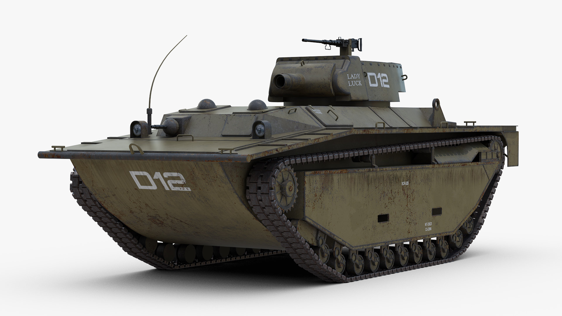Ww2 lvt 4 alligator 3D model TurboSquid 1493697