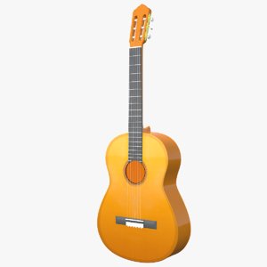3D model instruments guitar
