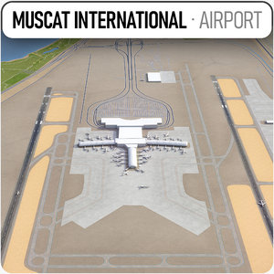 muscat international airport 3D model