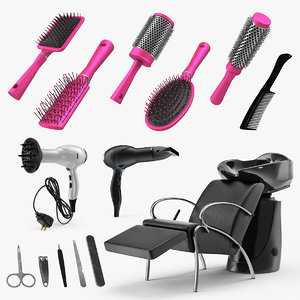 beauty salon equipment 3D model