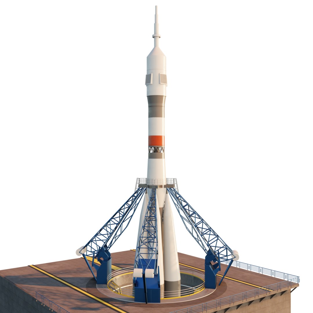 3D rocket soyuz russia TurboSquid 1493984
