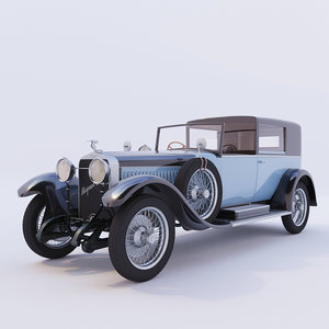 old vehicle hispano suiza 3D model