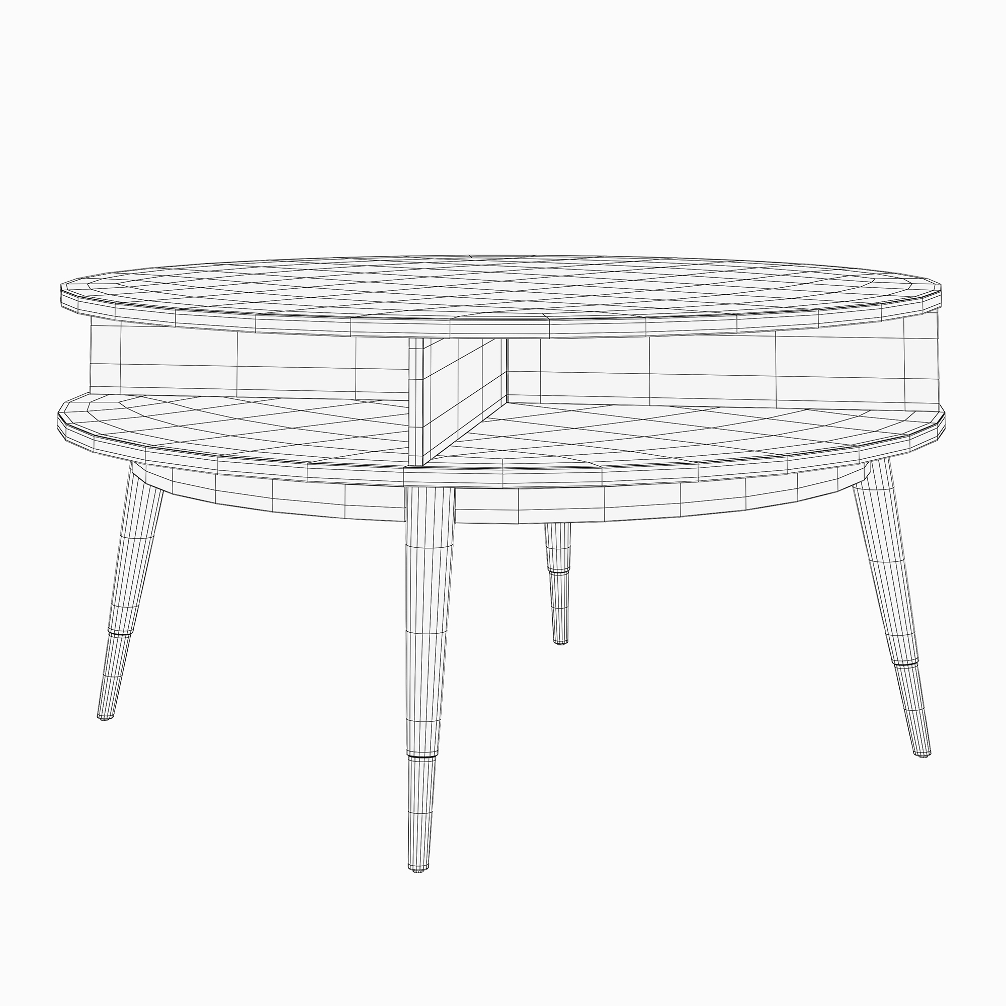 3D model fairfield table set la TurboSquid 1494268