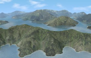 landscape island 3D model