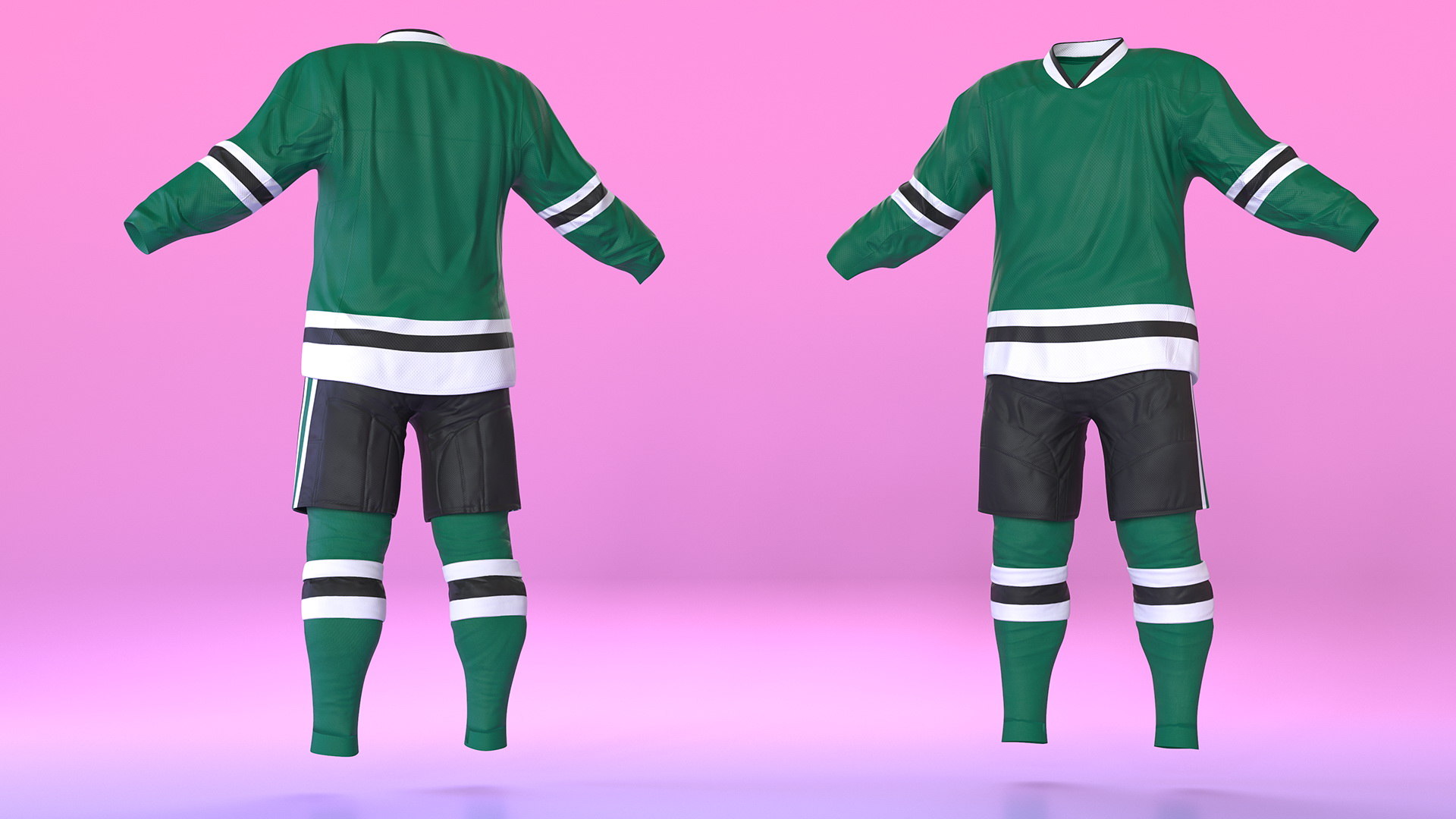 3D model hockey clothes green TurboSquid 1494458