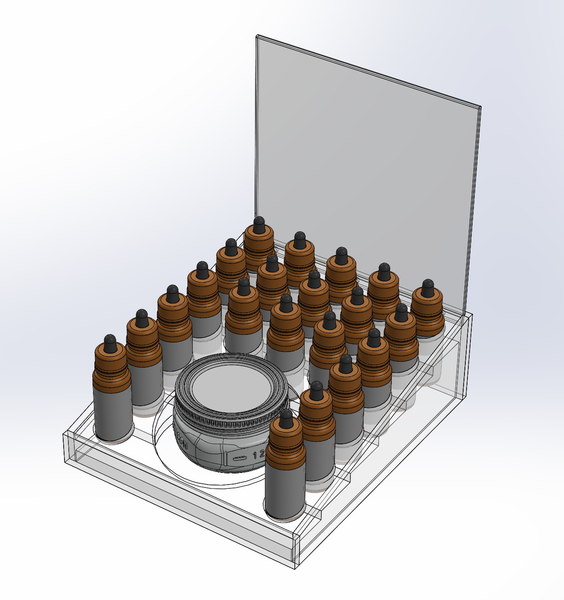 cbd mason jar display 3D