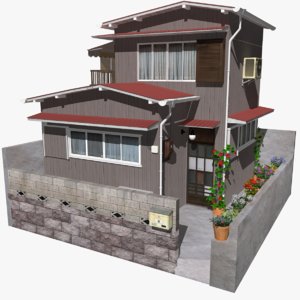 3D model townhouse