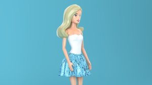 3D barbie model