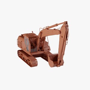 hydraulic excavator 3D model