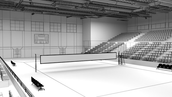 Realistic school gym 3D model - TurboSquid 1494870